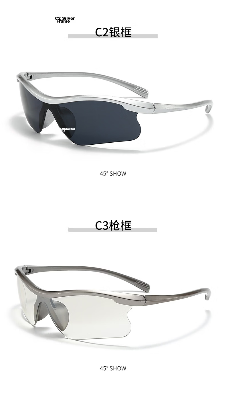 Feisite Cycling Glasses - Black Frame Gray Lens Outdoor Sports Goggles UV Protection Mountain Bike Sunglasses 7
