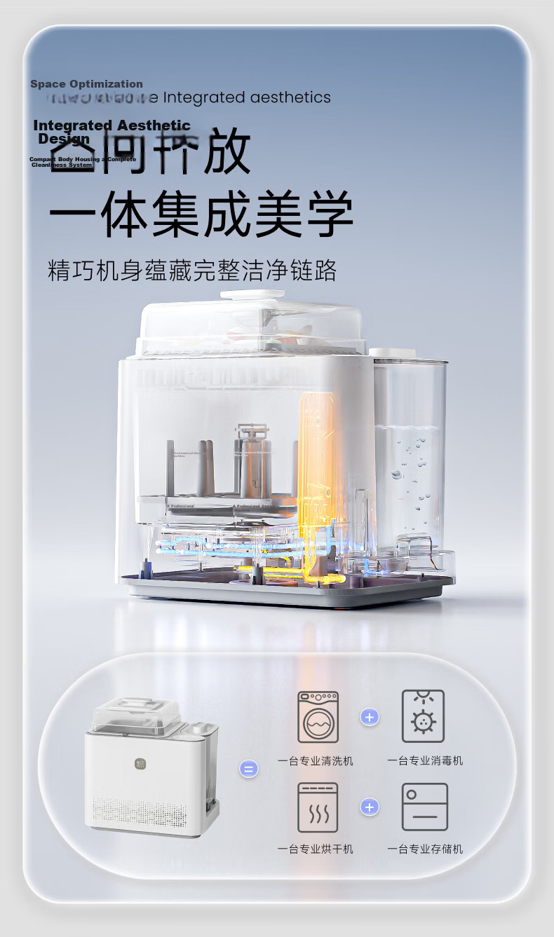 Xinbei Baby Bottle Washer and Sterilizer 2-in-1 Steam Sterilizer with Drying Function Model 8051 7