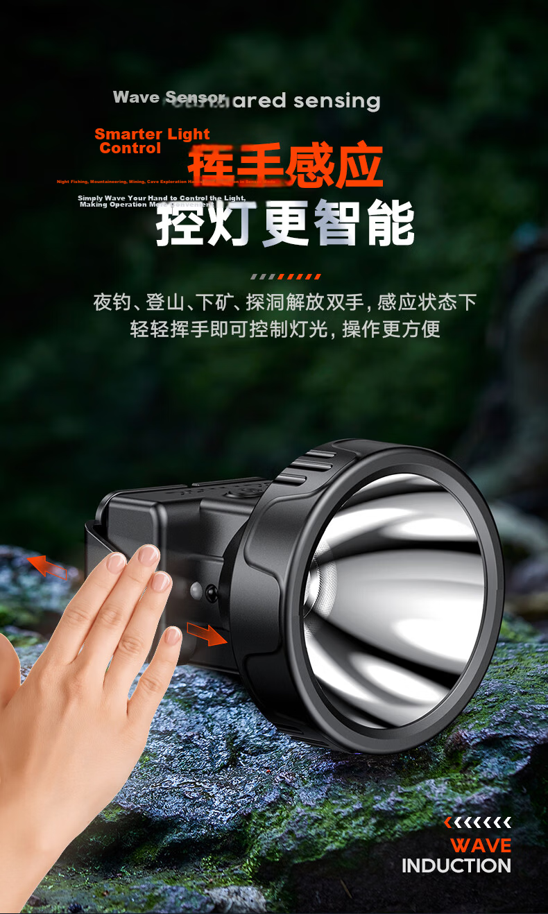 PHILIPS Headlamp High Brightness Long Battery Life Fishing Mountaineering Sea Hunting Mining Outdoor Head-Worn Light SFL3351 9