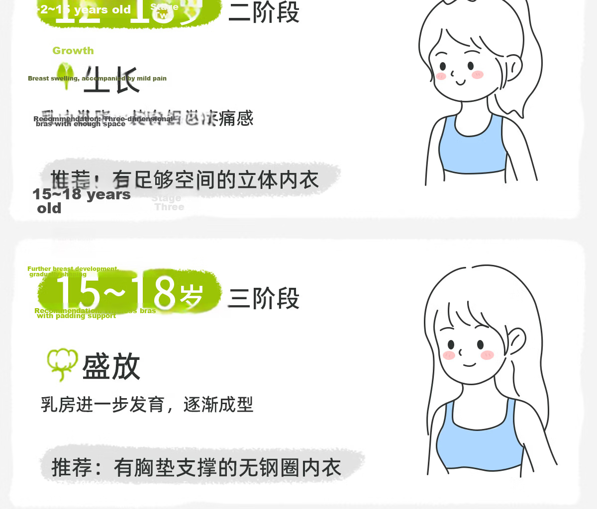 Meishianxuan Girls' Children's Underwear Vest for Ages 6-12, Stage 1 Early Development, Sports Anti-Protrusion Tank Top for Elementary School Girls 28