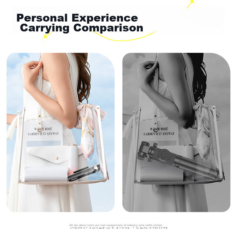 Zhiguozhe 2026 New Mini Selfie Stick Travel Portable Phone Holder 360° Rotation Anti-Shake Automatic Tripod Follow Shooting Photography Tool Concert 20