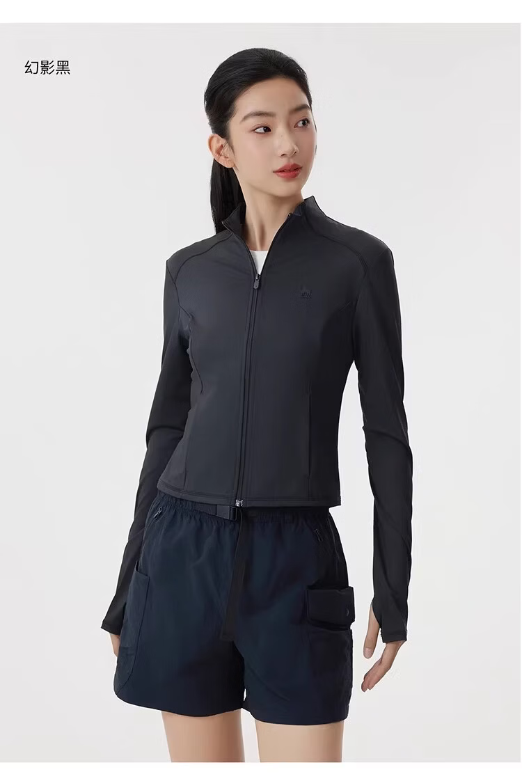 CAMEL Camellia Stand Collar Sun Protection Jacket 2026 Summer New Short Slim Fit 1006 (Dilireba Style) 27