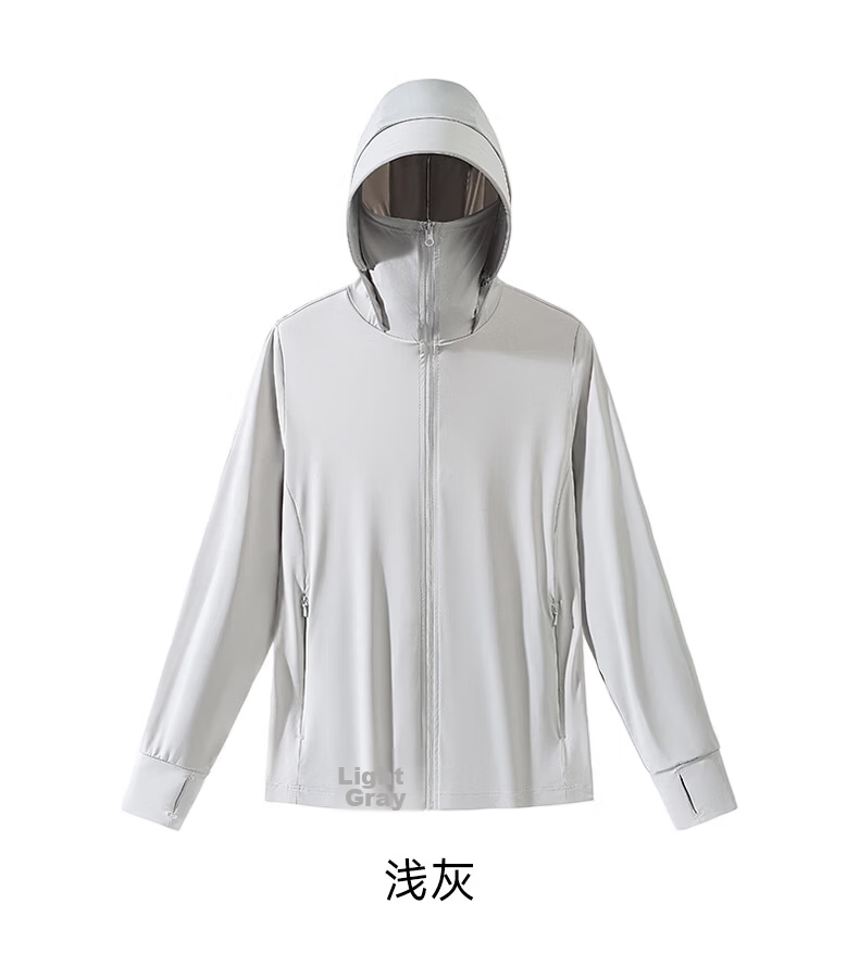 Warrior Women's Summer Sunscreen Jacket Ice Silk Cooling UV Protection Lightweight Breathable Comfortable Outdoor Skin Jacket 30