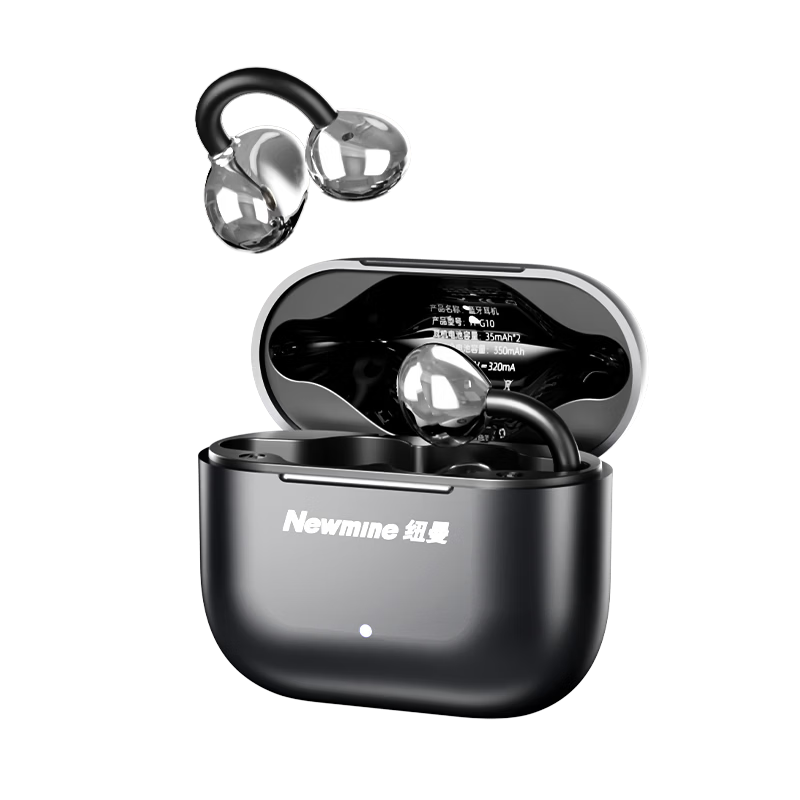 Newman 2026 Latest AI Real-Time Translation Bluetooth Bone Conduction Wireless Open-Ear Clip-On Sports Earphones Long Battery Life for Music Running and Calls