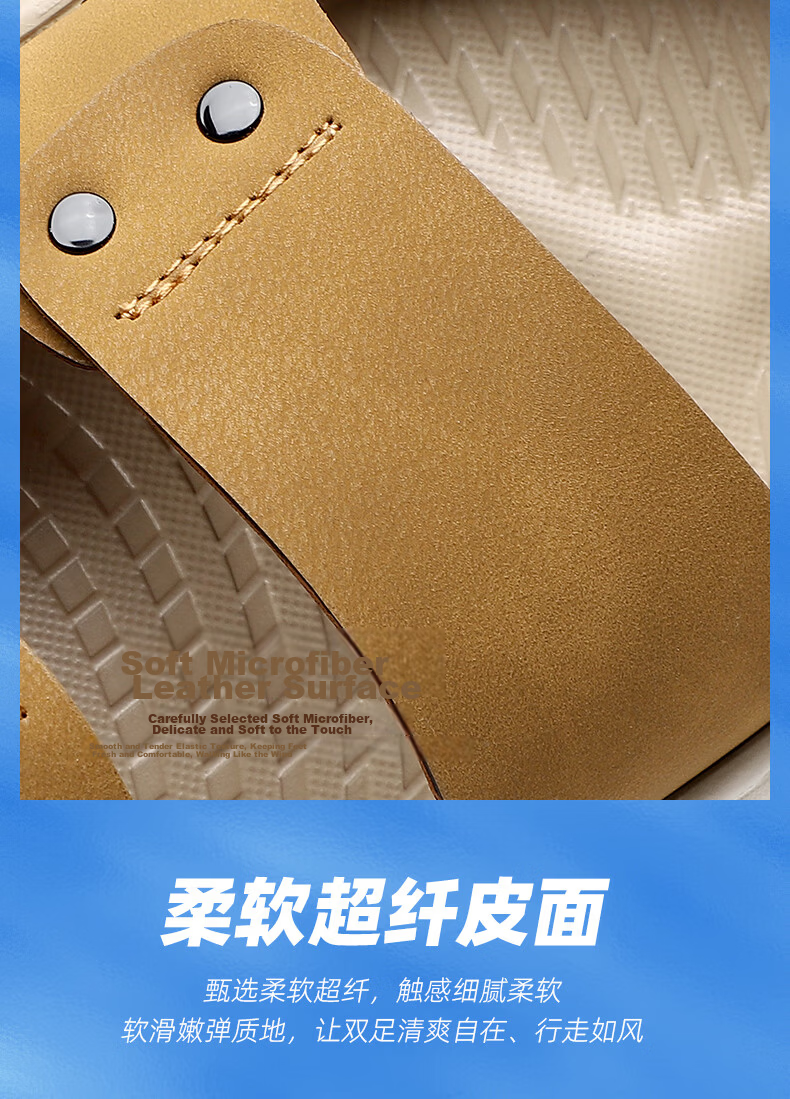 MEXICAN Spring Summer New Men's Sandals Beach Shoes Two-Way Slippers Breathable Dark Green Size 40 3