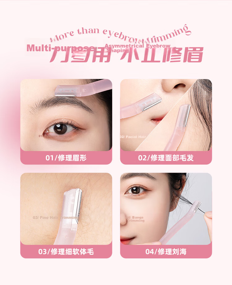 Ukiss Eyebrow Razor with Safety Guard, Single Pack, Skin-Friendly Eyebrow Trimmer for Men and Women Beginners 7