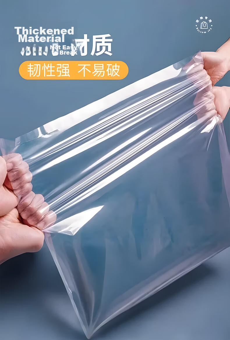Dengbi Transparent Plastic Quilt Storage Bags Large Dustproof Clothes and Bedding Storage Bags 5-Pack 3