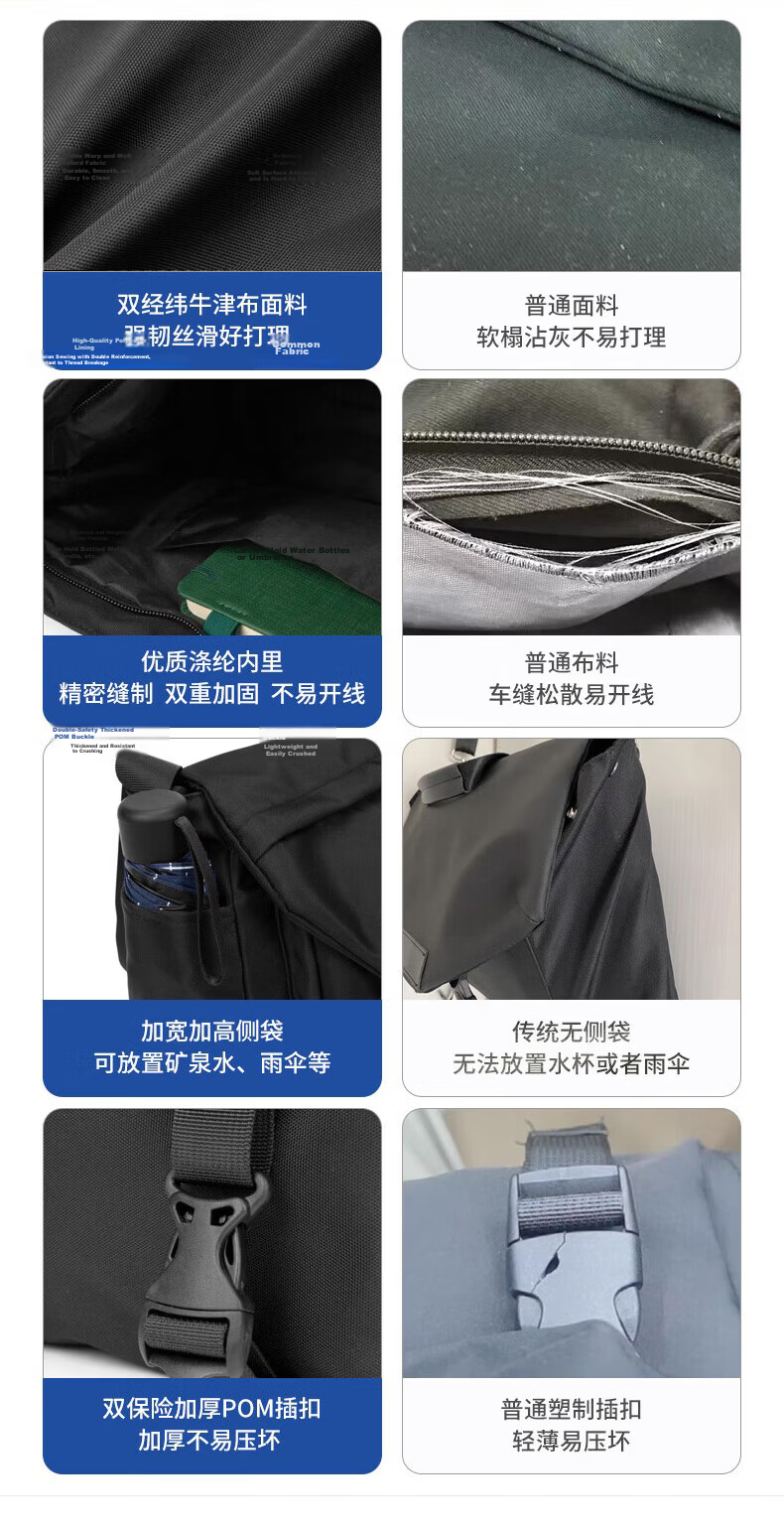 JEEP Lightweight Crossbody Bag Unisex Commuter Casual Shoulder Bag for Phone iPad Outdoor Sports Cycling Small Large Capacity Bag 4