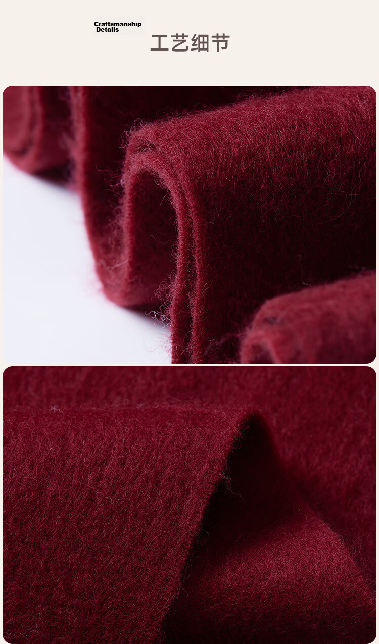 JIUMU Pure Wool Scarf for Women, Autumn And Winter Warm Outer Wrap Shawl, Gift for Mom And Elders, Christmas Birthday Present, Gift Box Packaging 21