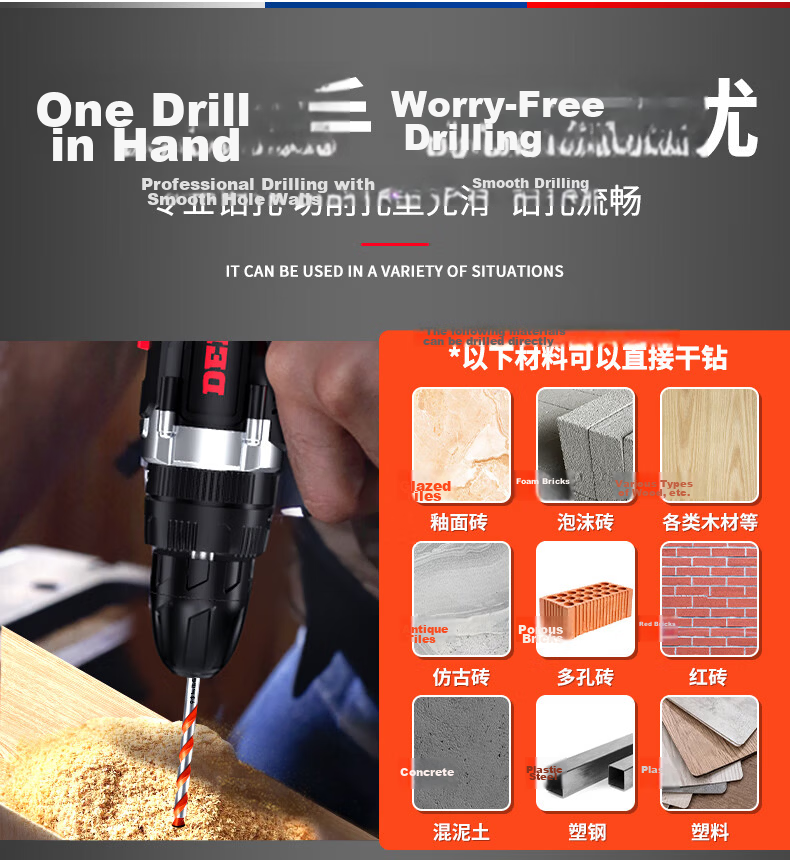DELIXI ELECTRIC Bawang Drill Tile Drilling Alloy Drill Concrete Twist Drill Bit DLX-G5-5 [10mm] 5