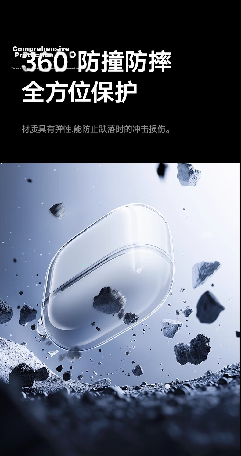 Torras Genuine Ultra-Thin Transparent Silicone Case for Apple AirPods Pro 3rd Gen Bluetooth Earphones Protective Cover Anti-Drop 9