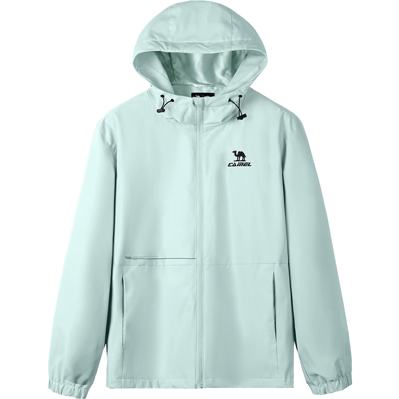 CAMEL Sports Jacket, New Style for Men And Women, Spring And Autumn Collection, Slim Fit, Fleece-Lined Casual Jacket, Outdoor Water-Repellent Hiking Wear, Windbreaker