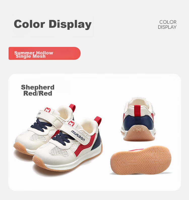 Mutong Toddler Walking Shoes, Functional Shoes for Spring And Autumn, Breathable Mesh Upper, Boys And Girls Baby Shoes, Children's Sneakers, Flame Blue, Size 29 29