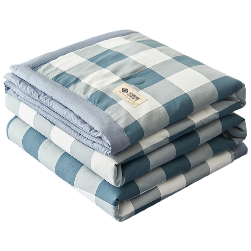 Grace A-Class 100% Xinjiang Cotton Summer Quilt Air Conditioning Quilt Washed Summer Cooling Quilt Double Thin Quilt Core 150*200cm