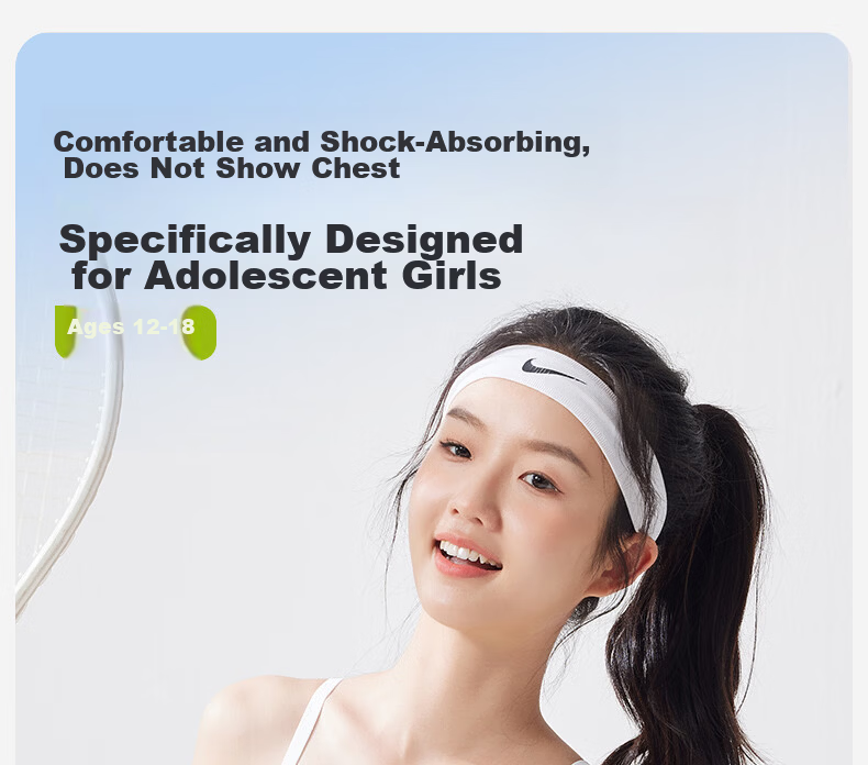 Miiow Lightweight Seamless Back Beauty Girl Sports Shockproof Bra for Middle and High School Students Development Stage Girls Camisole 2