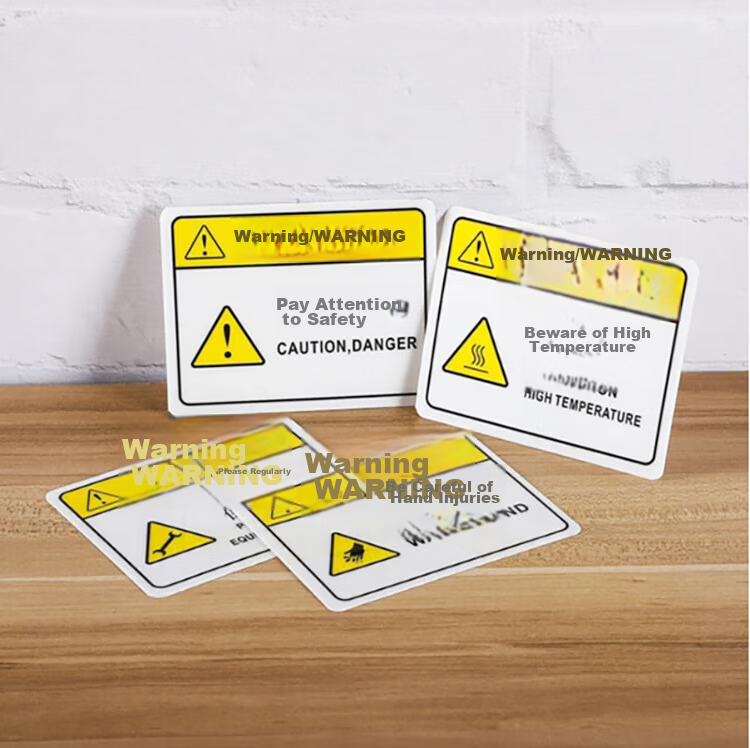 Yiju Changning Electrical Hazard Safety Label Power Distribution Box Workshop Warning Sign 8x8cm 10-Pack 10