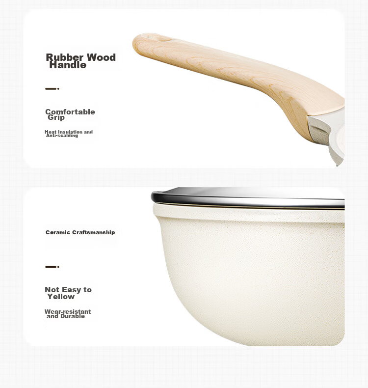 COOKER KING Wok, Maifanshi Color Non-Stick Pan with Steamer Insert, Low-Smoke Cooking Pot, Flat-Bottom Stir-Fry Pa 14