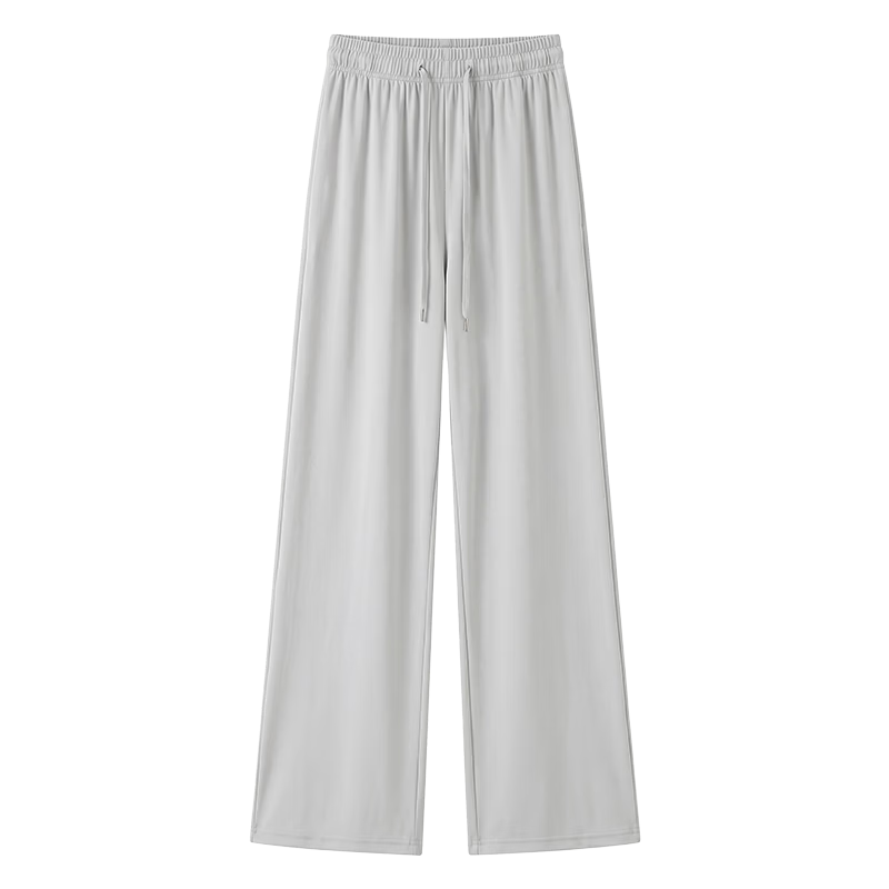 Miiow Women's Casual Summer Lightweight Outdoor Versatile Sports Wide-Leg Quick-Dry Draped Ice Silk Sun Protection Pants