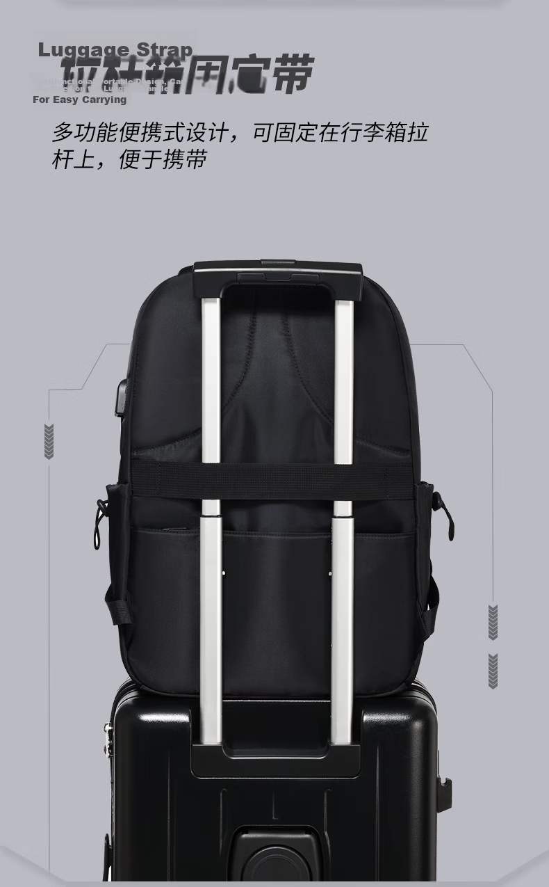 361° Men's Backpack Large Capacity Laptop Bag Business Commuter Travel Waterproof Lightweight School Bag 10
