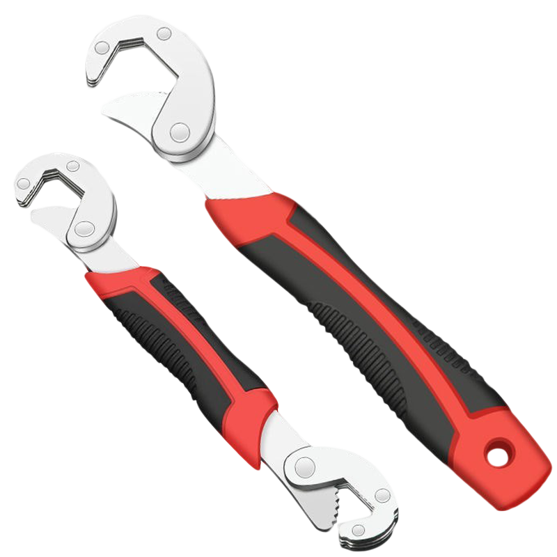 Paola 2-Piece Industrial Grade Multi-Function Pipe Wrench Adjustable Open-End Wrench Hardware Repair Tool 6531