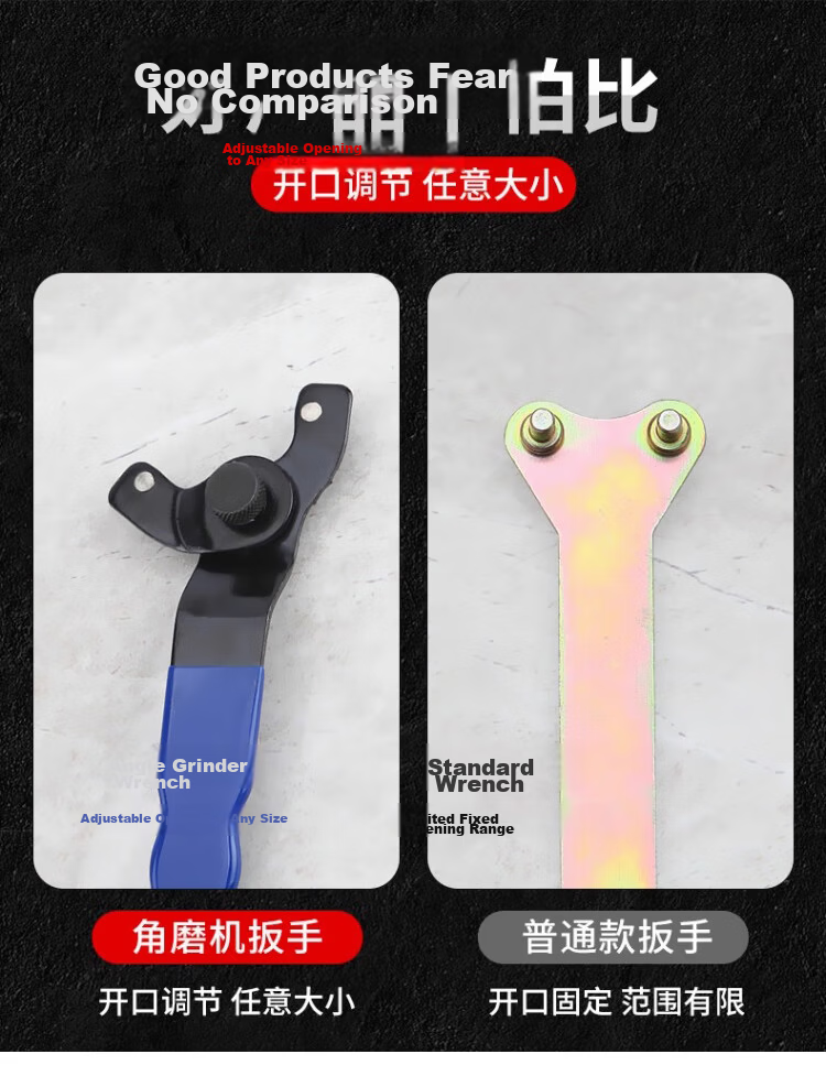 No.1 Factory 2-Pack Angle Grinder Wrench Thickened Key Polishing Machine Accessory Disassembly Wrench Cutting Machine Adjustable Angle Grinder Wrench 3