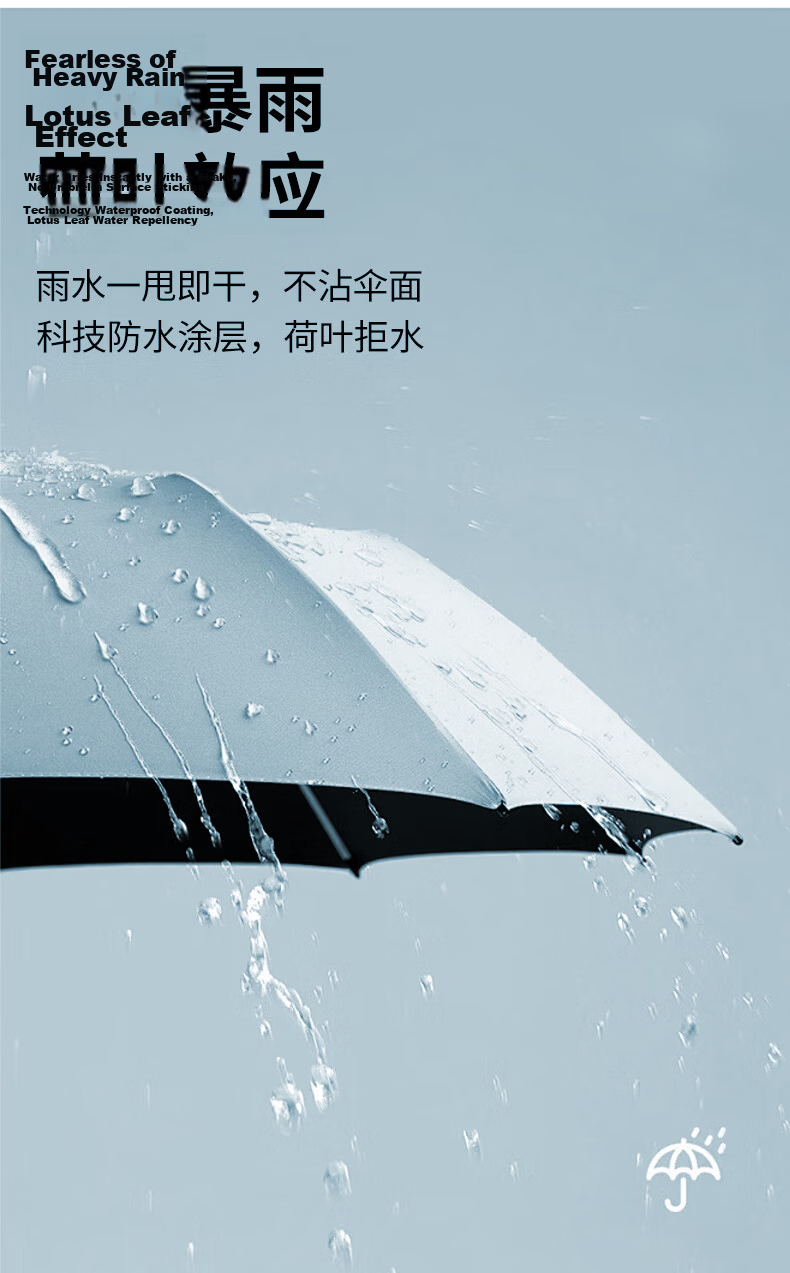 Impression City Mini Capsule Umbrella Black Coating UV Protection Sunshade Lightweight Portable Sun and Rain Umbrella Sky Blue 6