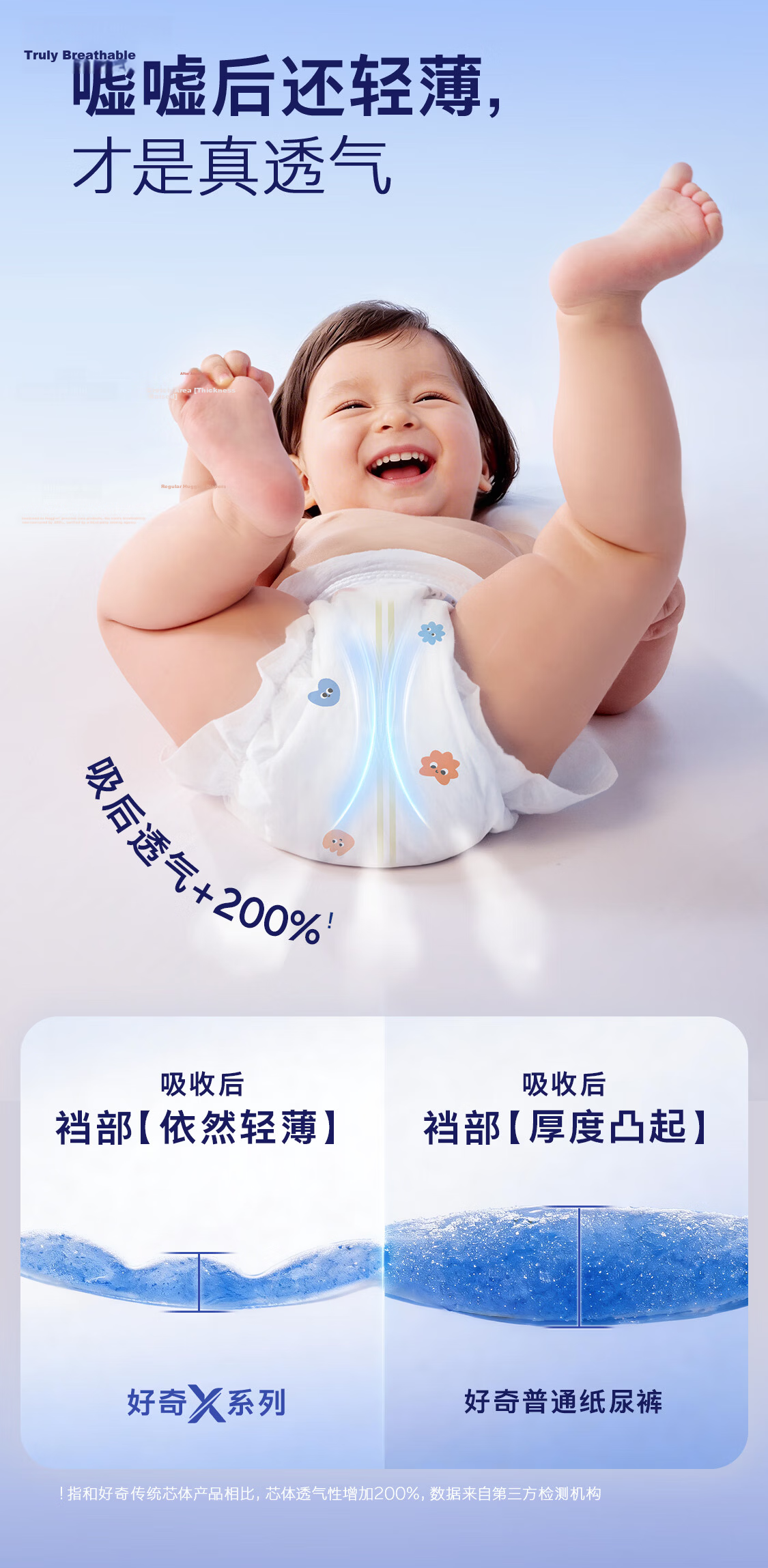 Huggies X Series All-in-One Pull-Up Diapers XXXL22 (17kg+) Breathable Diapers [Quick Absorption & Antibacterial] 7