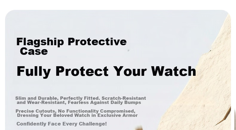 CHENSONG Protective Case and Tempered Film for Xiaomi Redmi Watch 6, PC Scratch-Resistant Durable Sensitive Touch Black 8