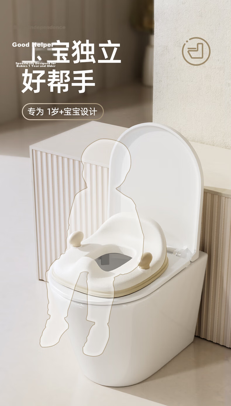 Manlong Children's Step Toilet Seat Multifunctional Foldable Stair Stool Baby Wash Stool Potty Stool for Boys and Girls 3