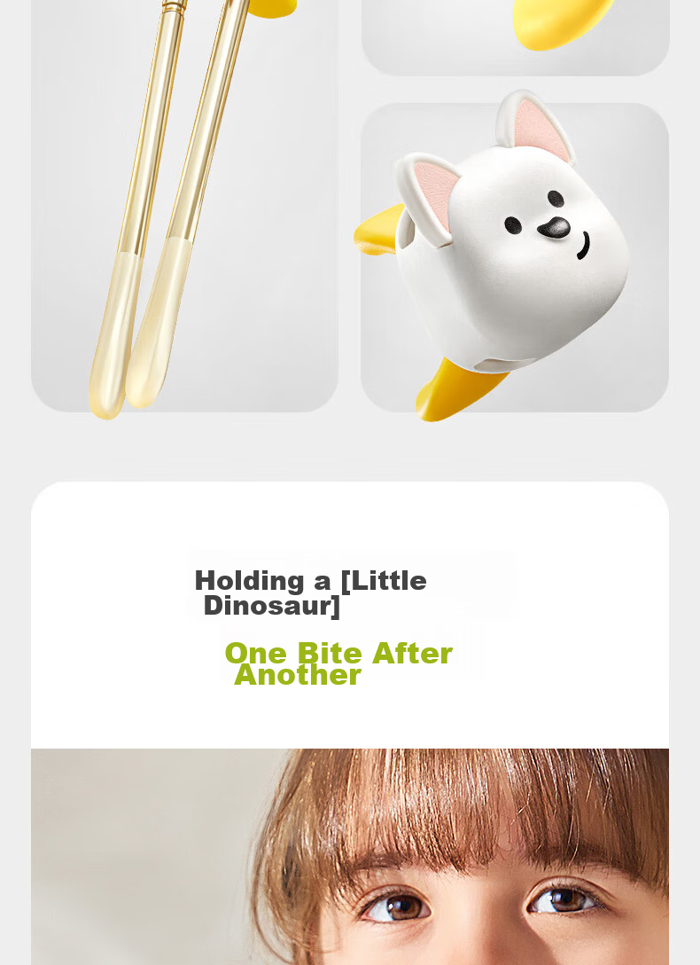 Babycare Children's Training Chopsticks PPSU Material Baby Helper Chopsticks - Highland Opal Pink Lunch Box 13