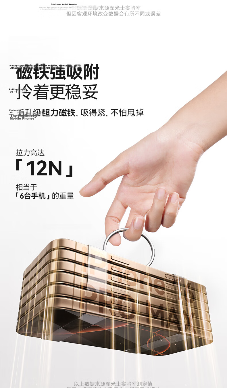 MOMAX Magnetic Ultra-Thin Phone Holder Ring Desktop Stand Metal Foldable Convenient Lazy Phone Ring Holder Compatible with Apple Huawei Xiaomi Phones 4