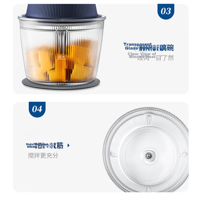 Morphyrichards Meat Grinder Household Seasoning Machine Baby Food Processor Multifunctional Food Preparation Meat Mincer Vegetable Cutter Electric Food Processor Garlic Masher Blender Meat Grinder MR9 22