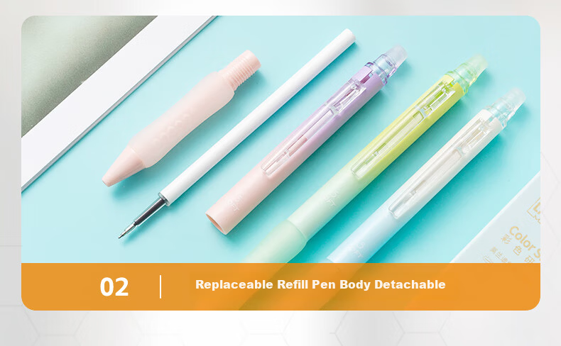M&G Stationery Retractable Erasable Gel Pen Black 0.5mm ST Tip Finger Guard Honeycomb Grip Anti-Slip Pen for Elementary Students Handwriting Practice 2-Pack Random AKPJ8605A-ZZ 15