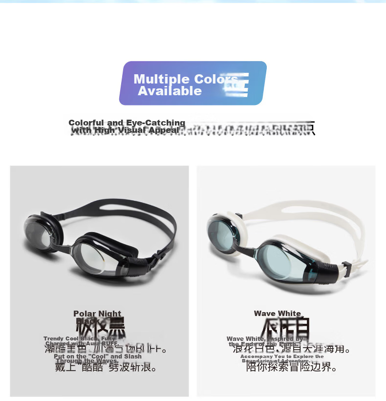 Speedo Freedom Series Swim Goggles Anti-Fog HD UV Protection Wide-Angle Comfortable 15