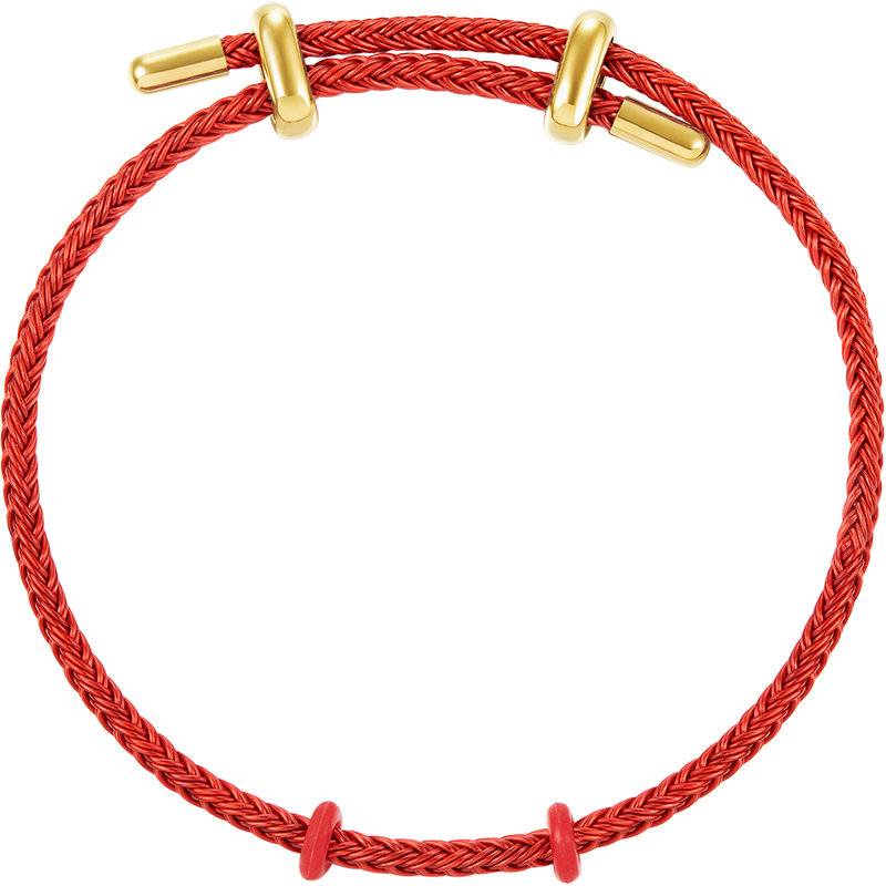 Chow Tai Fook Women's Stainless Steel Buckle Bracelet/Nylon Steel Wire Rope 21.25cm AX82 Birthday Gift