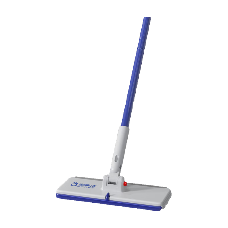 Baojiajie Facial Towel Flat Mop 24cm Wide 120cm Rod XE01 Lazy Mop Water Scraper 3-in-1 Household Mop
