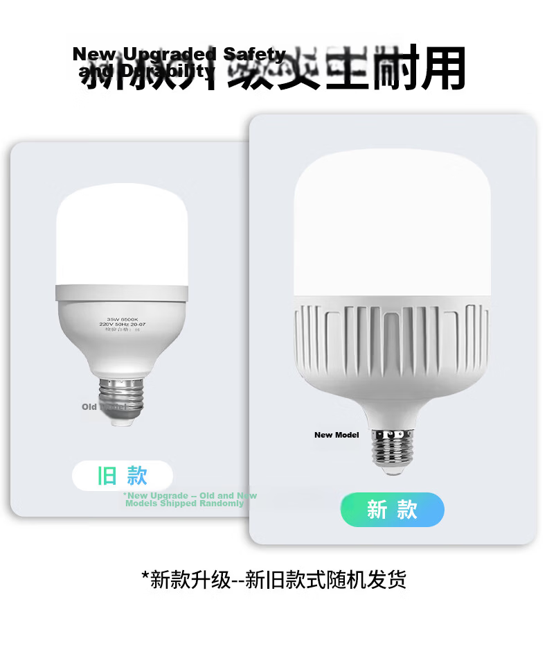 Dexin LED Bulb Super Bright Energy-Saving Home Indoor Lighting Factory High Power E27 Screw Base White Light 65W-E27 Screw Base - 1 Pack 4
