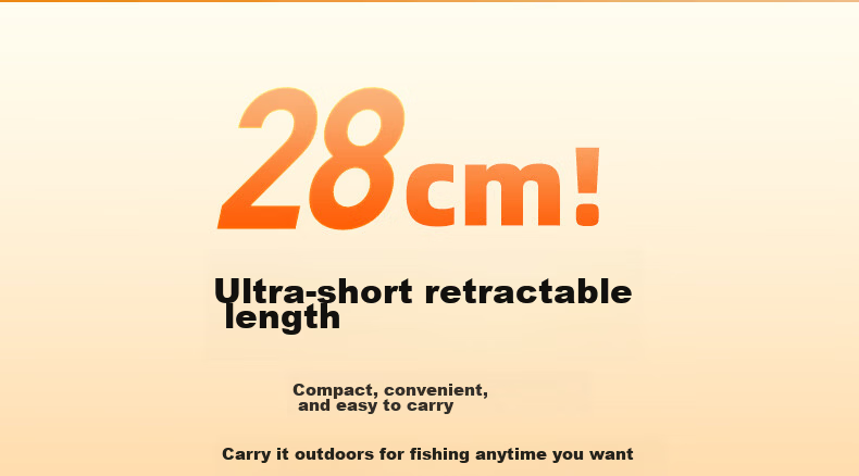 Jihu 1.8m Jihu PRO Straight Handle Telescopic L-Tuned Micro Lure Fishing Rod for Whitebait and Mackerel 6