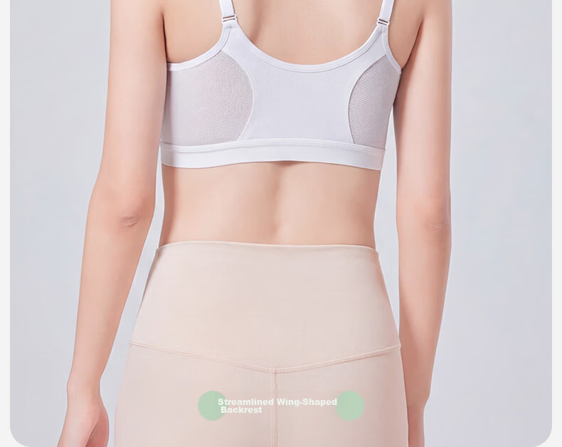 Miiow Teen Girls Seamless Sports Bra Shockproof Back Beauty Bra for Ages 12-18 25