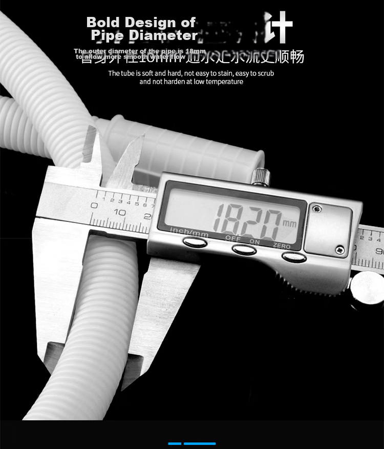 Shuangwei Air Conditioner Drainage Hose Soft Pipe Condensate Water Drip Pipe Thickened Anti-Aging Gree Midea Wall-Mounted AC Accessories White 3m Drainage Pipe with Clamp KP03 4