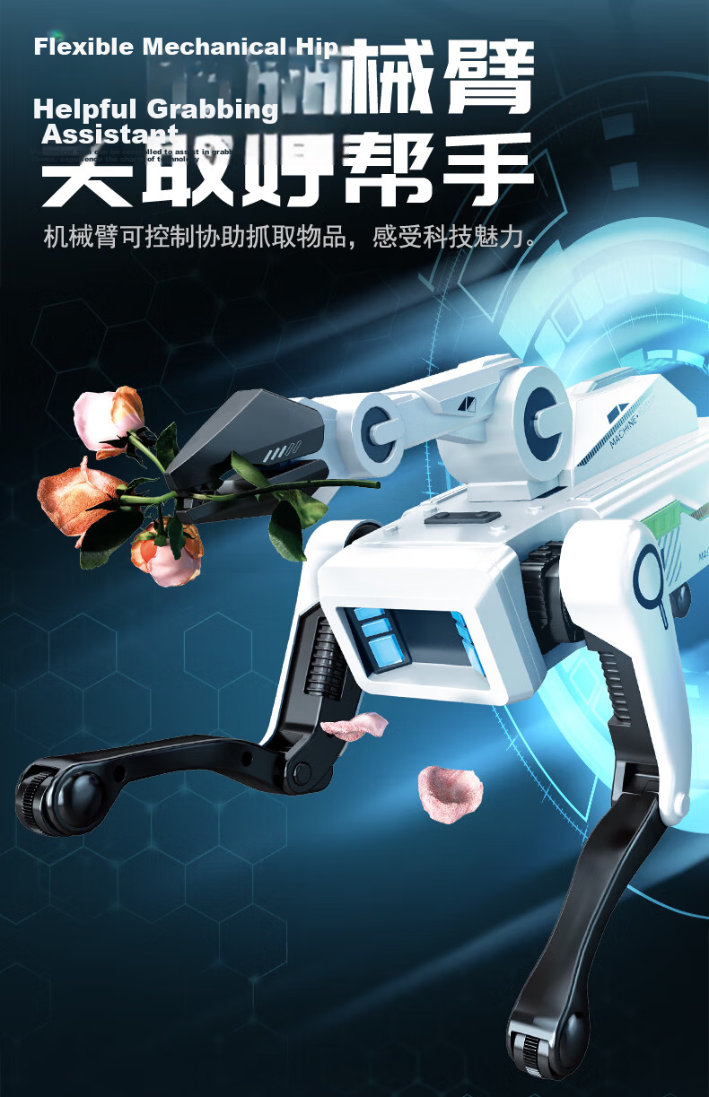 Julai Smart AI Calling Robot Dog Early Education Toy Remote Control Car Programming Stunt Gift for Boys and Girls Birthday New Year 11
