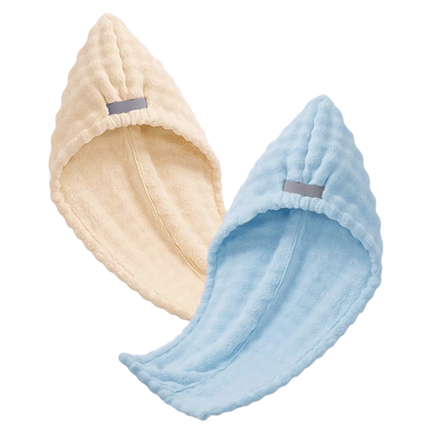 MINISO Thickened Quick-Dry Hair Towel Cap Super Absorbent Women’s Hair Wrap Light Gray