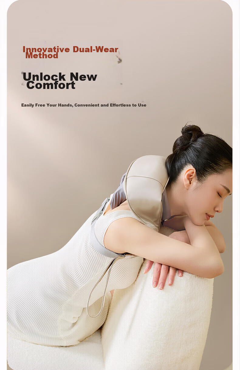 KONKA Cervical Massager Shoulder and Neck Massager Full Body Kneading Massage Heating Pad Practical Birthday Gift for Mom and Dad 9