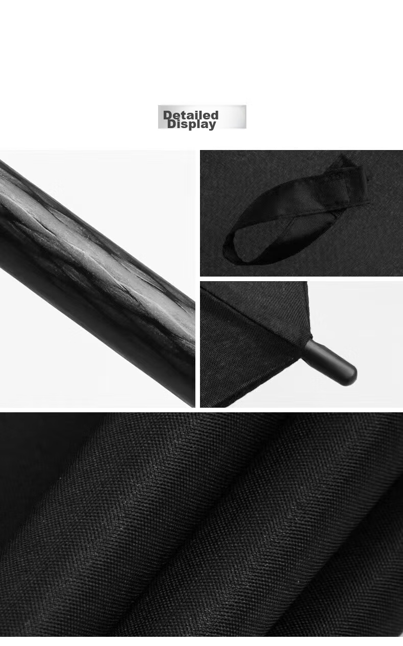 Meebordi Large Reinforced Thickened Sturdy Windproof Umbrella Long Handle 8-Rib Business Wind-Resistant Curved Handle Customizable 10