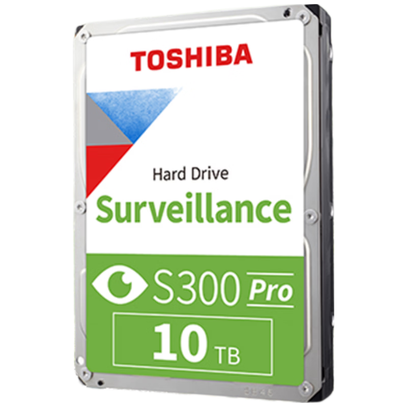 TOSHIBA 10TB 7200 RPM 512MB SATA Interface Vertical CMR Mechanical Hard Drive Surveillance Hard Drive S300Pro Data Recovery Service (MD10ADA10TV)
