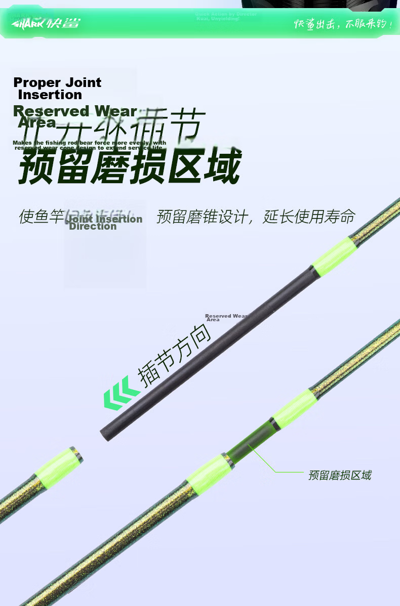 FishingFans Quick Shark Ma Kou Micro Lure Rod UL Solid Tip Stream Casting Beginner Rod 1.5m Straight Handle Spinning Reel Combo 8