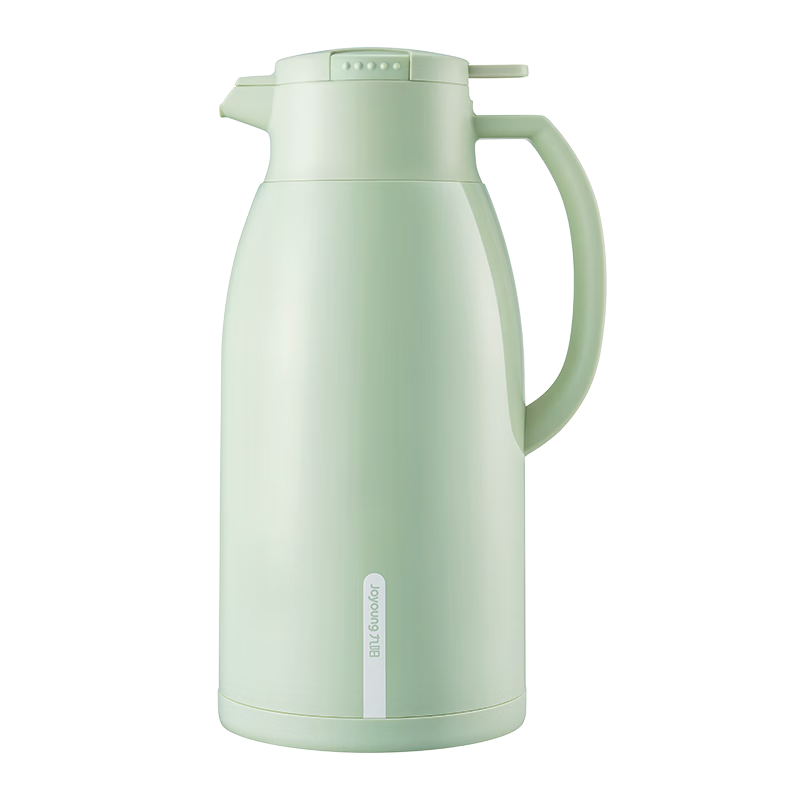Joyoung Large Capacity Insulated Thermos Flask with Glass Liner, 1.6L Household Hot Water Bottle for Students and Outdoor Use