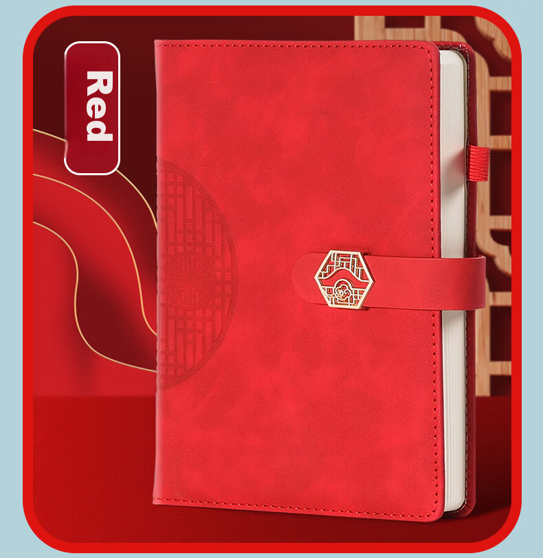 SHEN SHI A6 Chinese Style Trend Notebook 140 Sheets/280 Pages Window Flower Buckle High-Value Journal Diary Homework Record Book Custom Logo Available Sky Blue 1 Piece 13