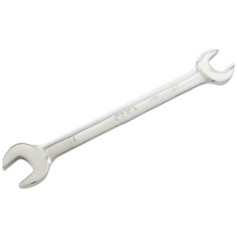SATA Fully Polished Dual-Purpose Wrench, Adjustable Spanner, Open-End Wrench, Plum Blossom Wrench, Automotive Repair Ratchet Wrench, 7mm, 40202