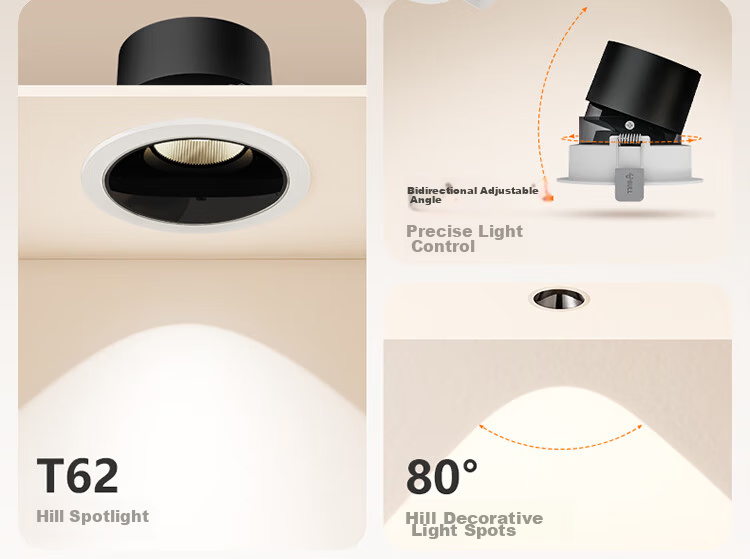 BULL T62 Embedded Hill Wall Washer Downlight Anti-Glare MH-F009N-AS White 9W 4000K 3